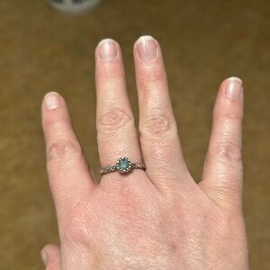 James Avery birthstone ring (blue topaz)